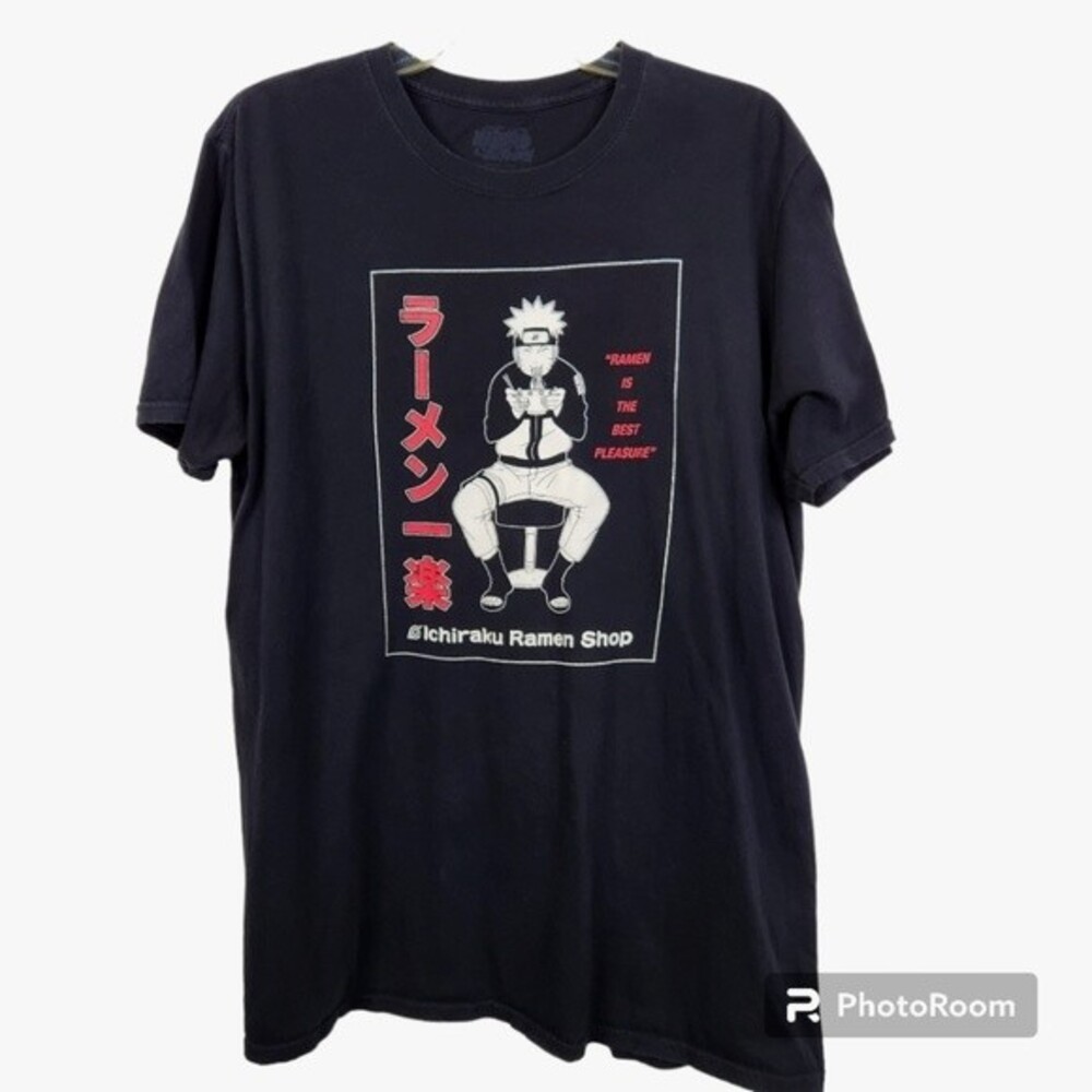 Naruto Mens Ichiraku Ramen Shop Short Sleeve Tee Size Large